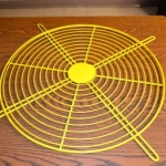 Yellow Fan Guard Wire Formed Metal